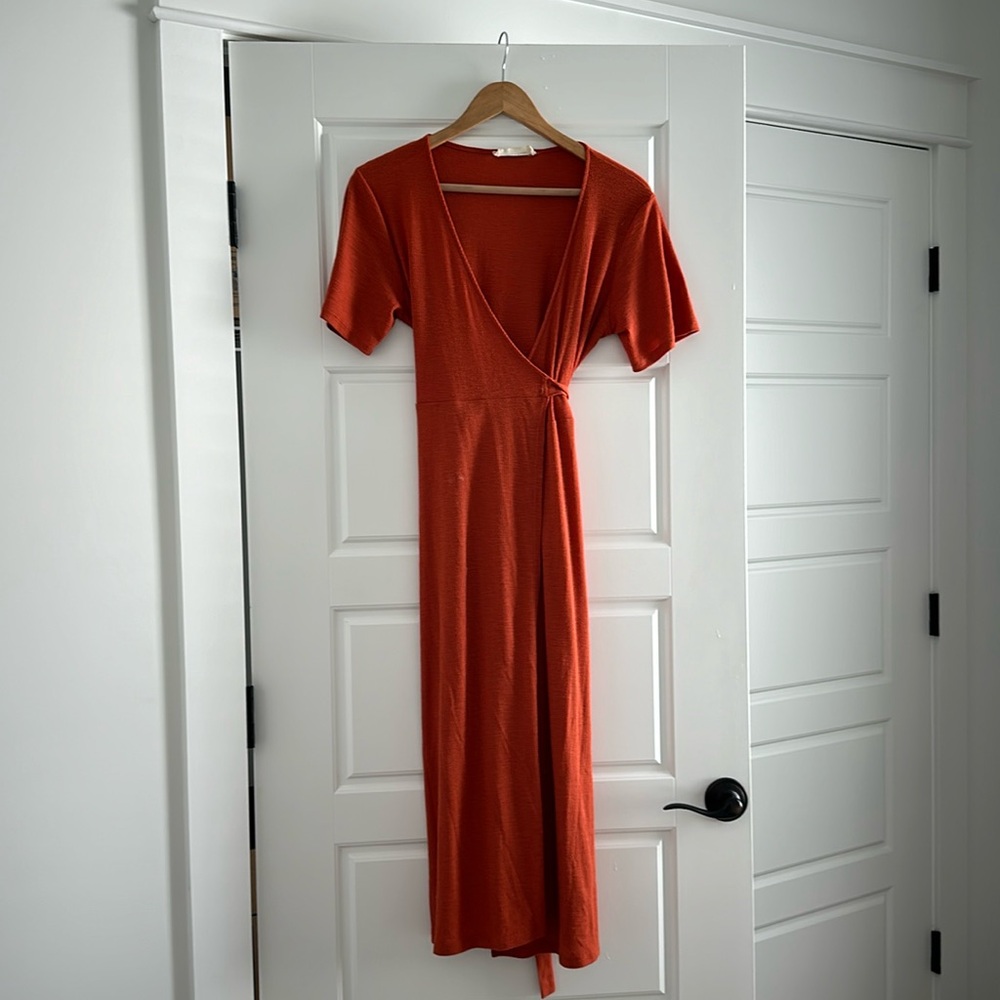 Wrap Midi Dress